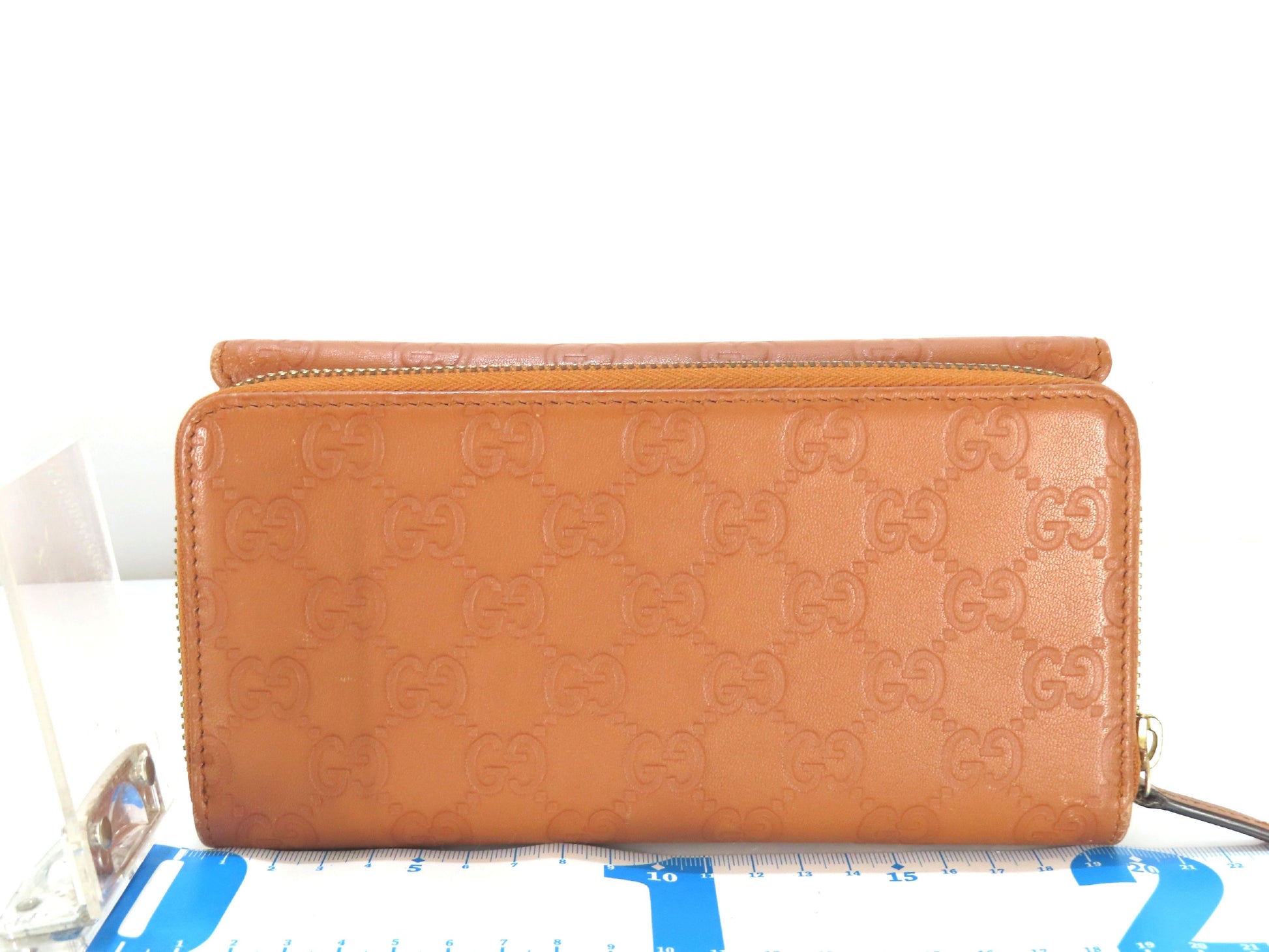 GUCCI GUCCI Guccissima 347112 Leather Long Wallet