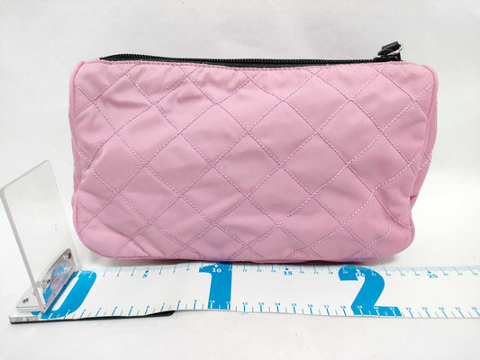 PRADA Nylon Nylon/Pink/Quilted Pouch