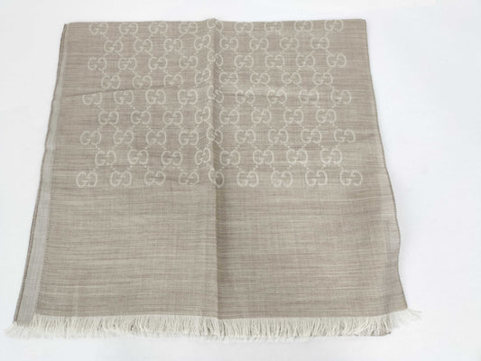 GUCCI GG Stole/GG/Gray Scarf
