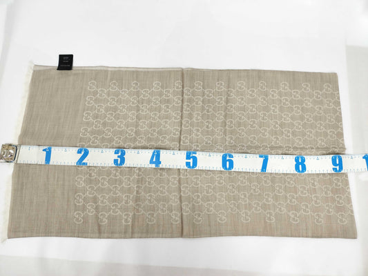 GUCCI GG Stole/GG/Gray Scarf