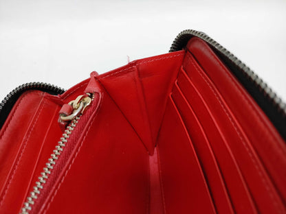 Christian Louboutin Long Wallet/Round Zipper/Panettone/Black Wallet