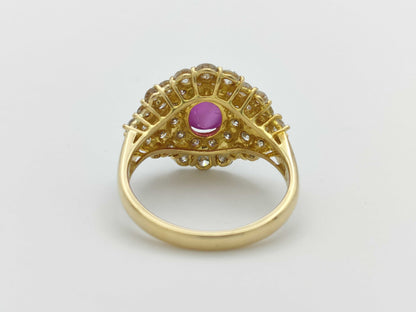 Ponte Vecchio SR2.36ct D1.37ct K18 5.0g Ring 