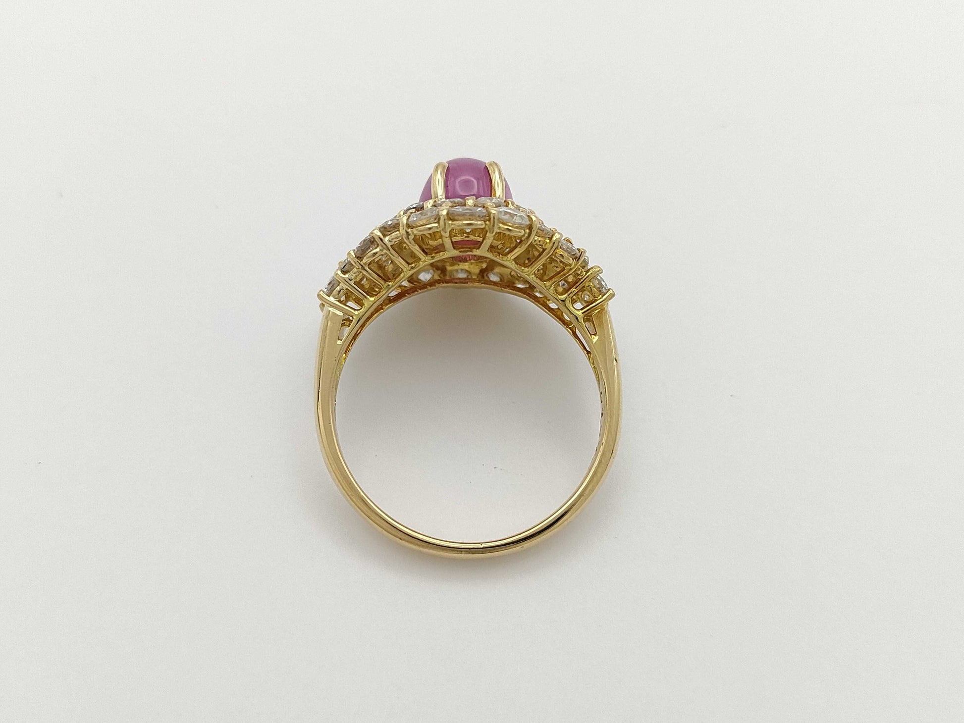 Ponte Vecchio SR2.36ct D1.37ct K18 5.0g Ring 