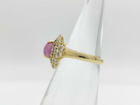 Ponte Vecchio SR2.36ct D1.37ct K18 5.0g Ring 
