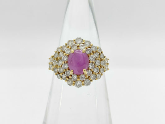 Ponte Vecchio SR2.36ct D1.37ct K18 5.0g Ring 