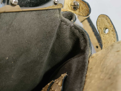 FENDI Peekaboo Python Handbag