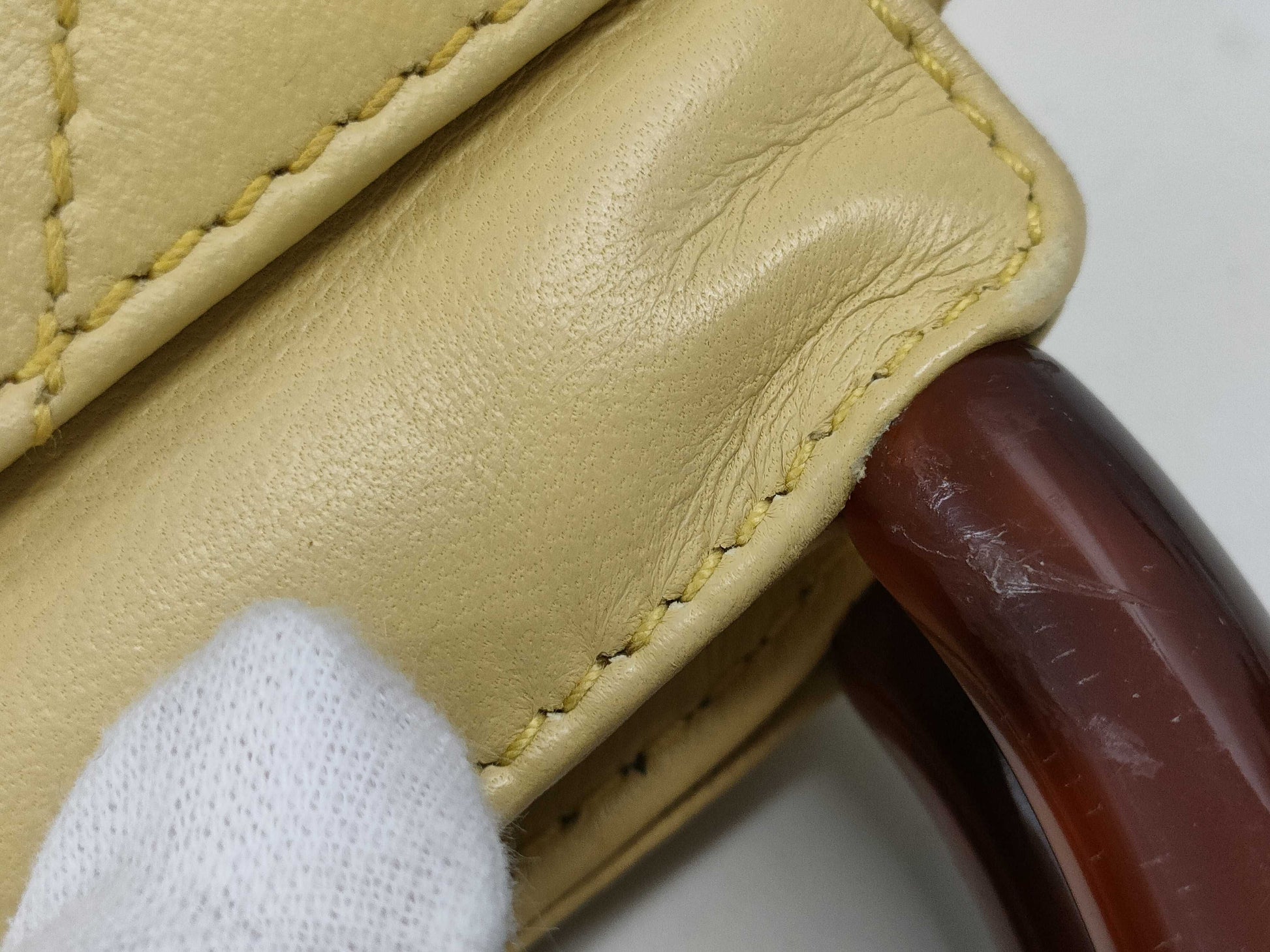 CHANEL Matelasse Tortoiseshell Handle Handbag