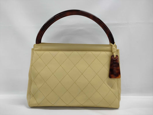 CHANEL Matelasse Tortoiseshell Handle Handbag