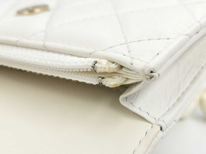 CHANEL Matelasse Pearl Lambskin Shoulder Bag, No. 30