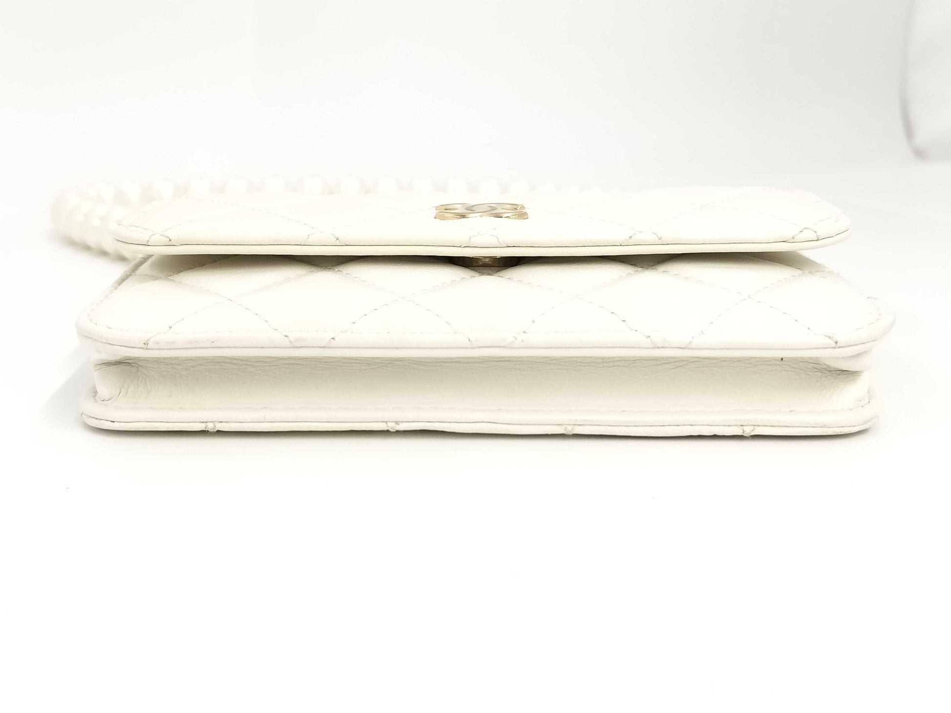 CHANEL Matelasse Pearl Lambskin Shoulder Bag, No. 30