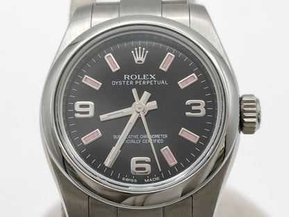 ROLEX 176200 706FV863 Black Dial Women's Watch