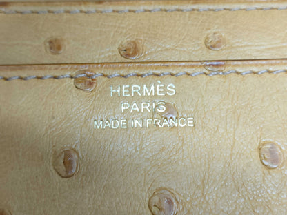 HERMES Constance Long To-Go Ostrich Saffron Z Stamp 2021 Shoulder Bag