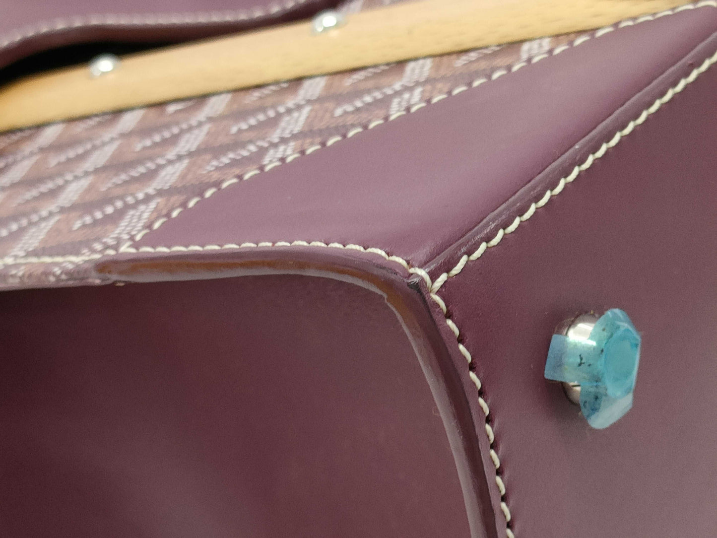 GOYARD Saigon GM Purple Handbag