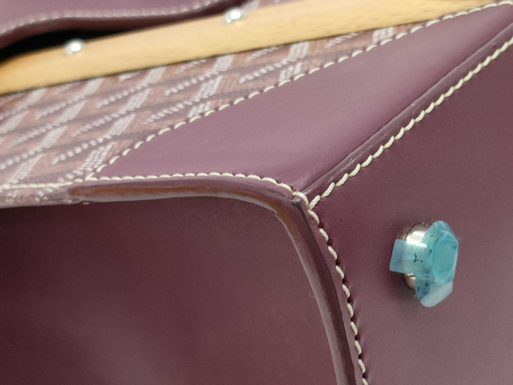 GOYARD Saigon GM Purple Handbag
