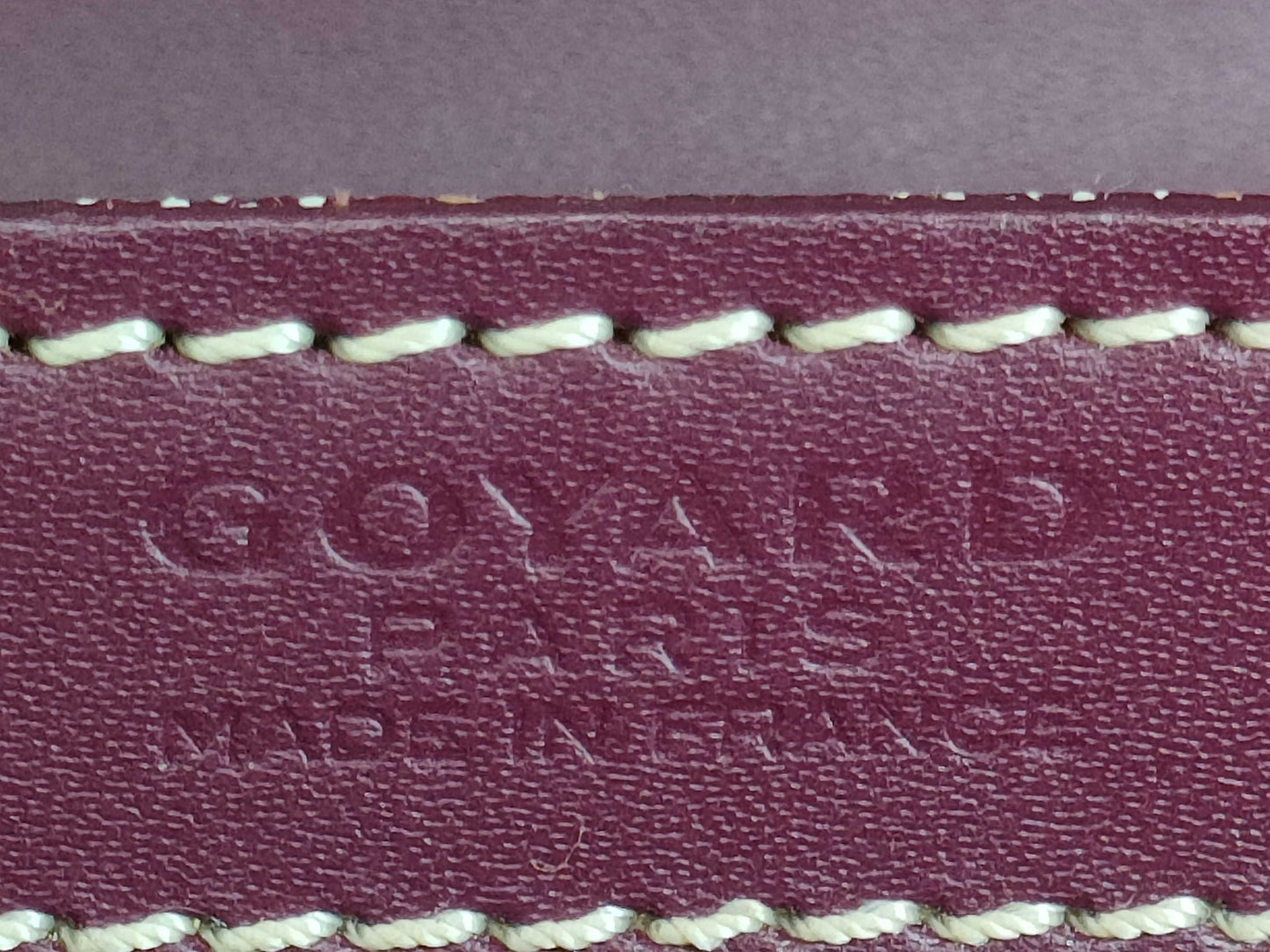 GOYARD Saigon GM Purple Handbag