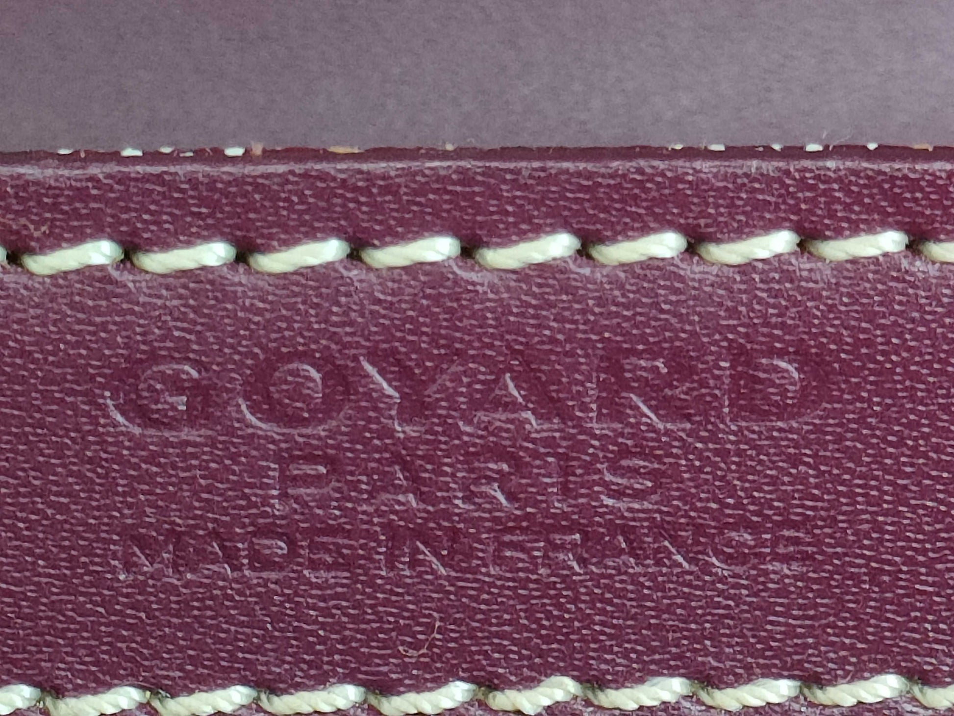 GOYARD Saigon GM Purple Handbag