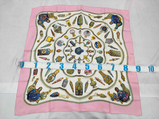 HERMES Carré 90 Quimporte le flacon perfume bottle scarf
