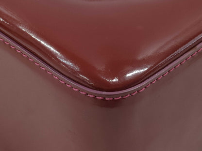 CHANEL Coco Mark Enamel Patent Leather Tote Bag 6254273 Bordeaux