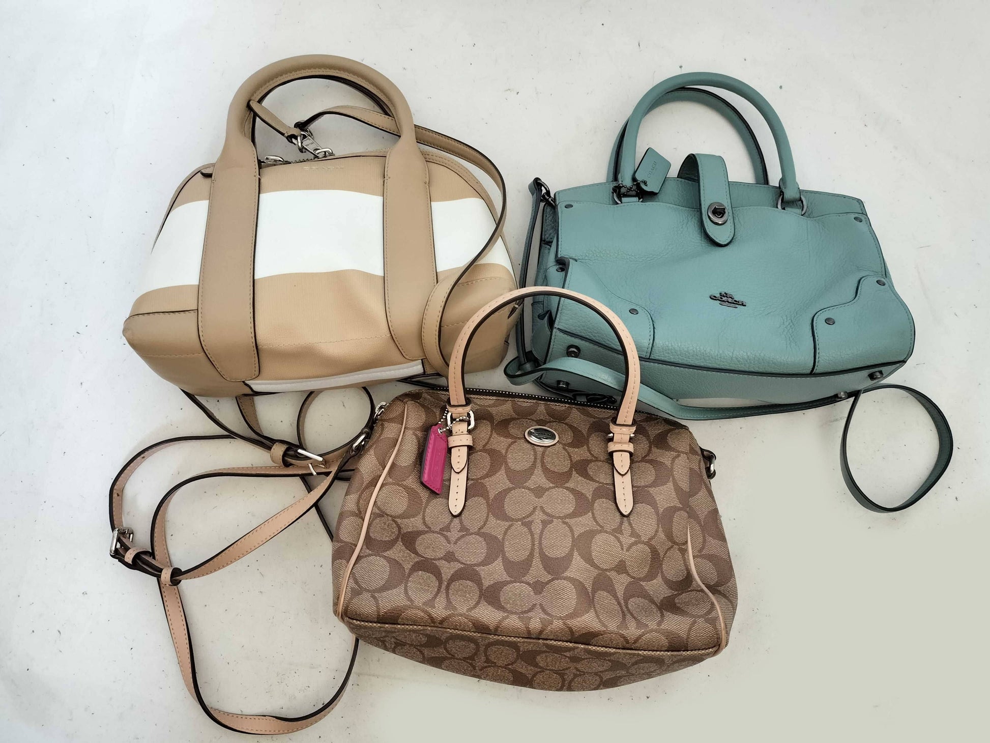 COACH Signature 3-Piece Handbag Set