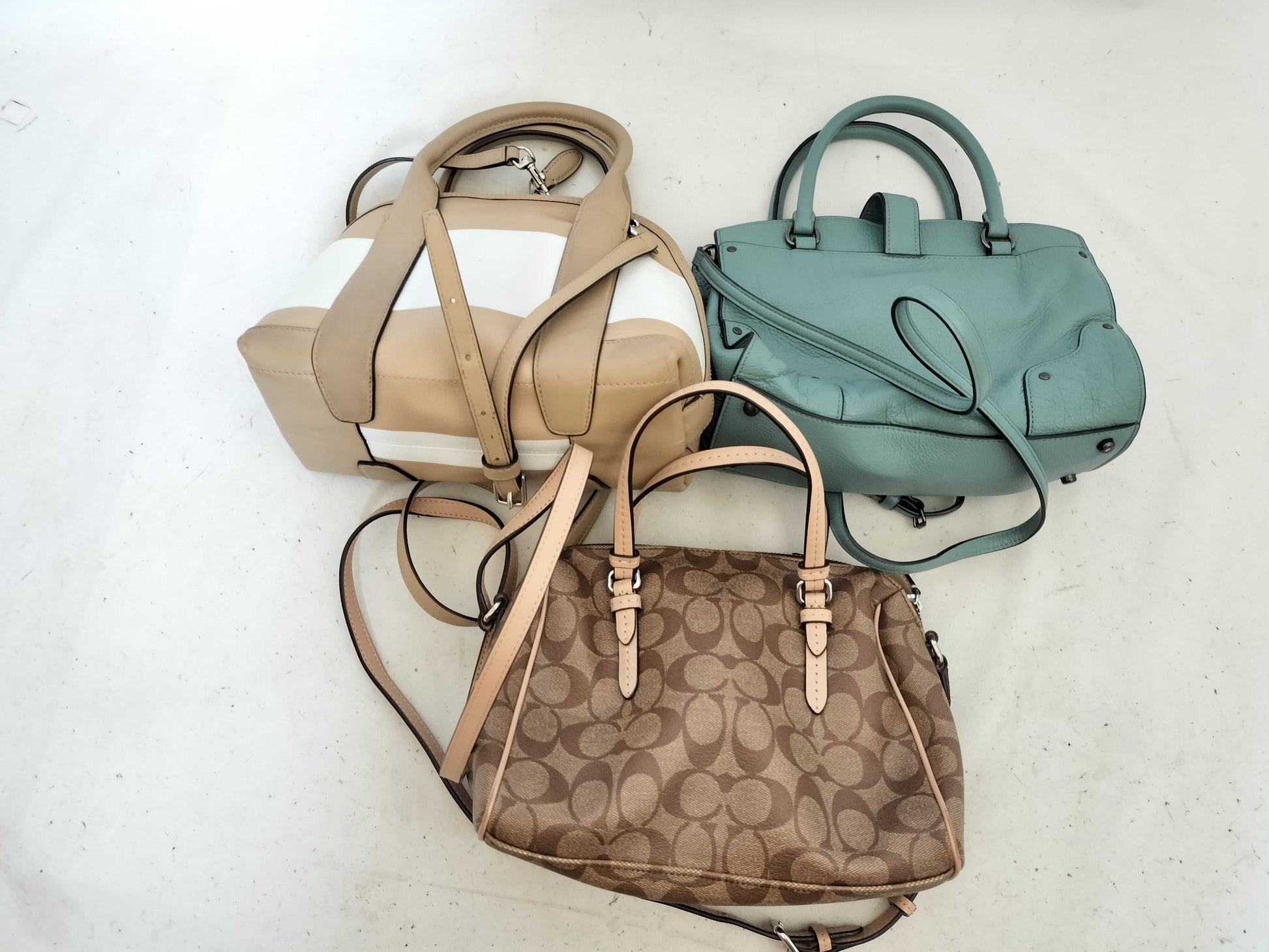 COACH Signature 3-Piece Handbag Set