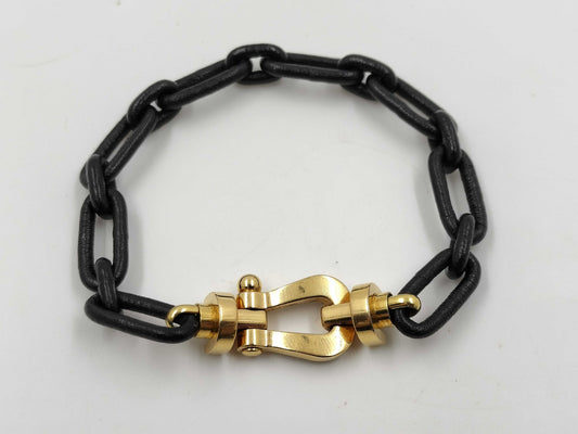 FRED Isetan Limited Force 10 Yellow Gold AU750 17.5g Bracelet/Bangle 
