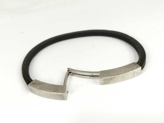 HERMES Bracelet Leather Bracelet Bangle