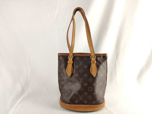 LOUIS VUITTON M42238 Monogram Bucket PM M42238 Monogram Handbag
