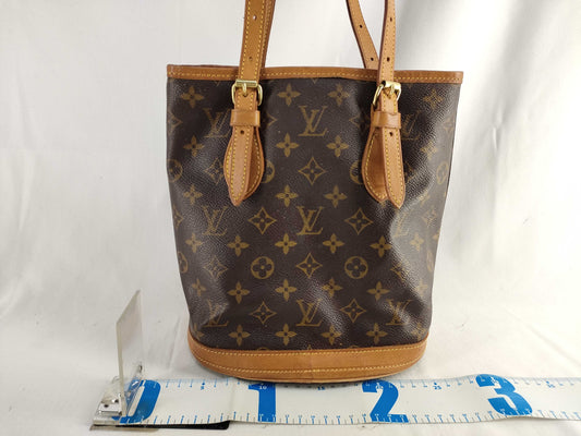 LOUIS VUITTON M42238 Monogram Bucket PM M42238 Monogram Handbag
