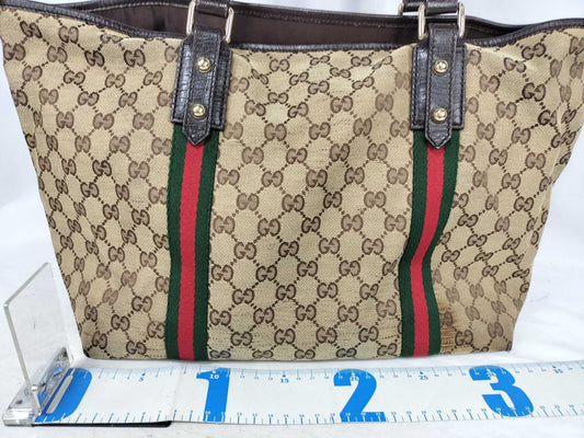 GUCCI GG Canvas Tote Bag 139260 Sherry Line Tote Bag
