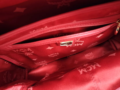 MCM Studded Pink Backpack