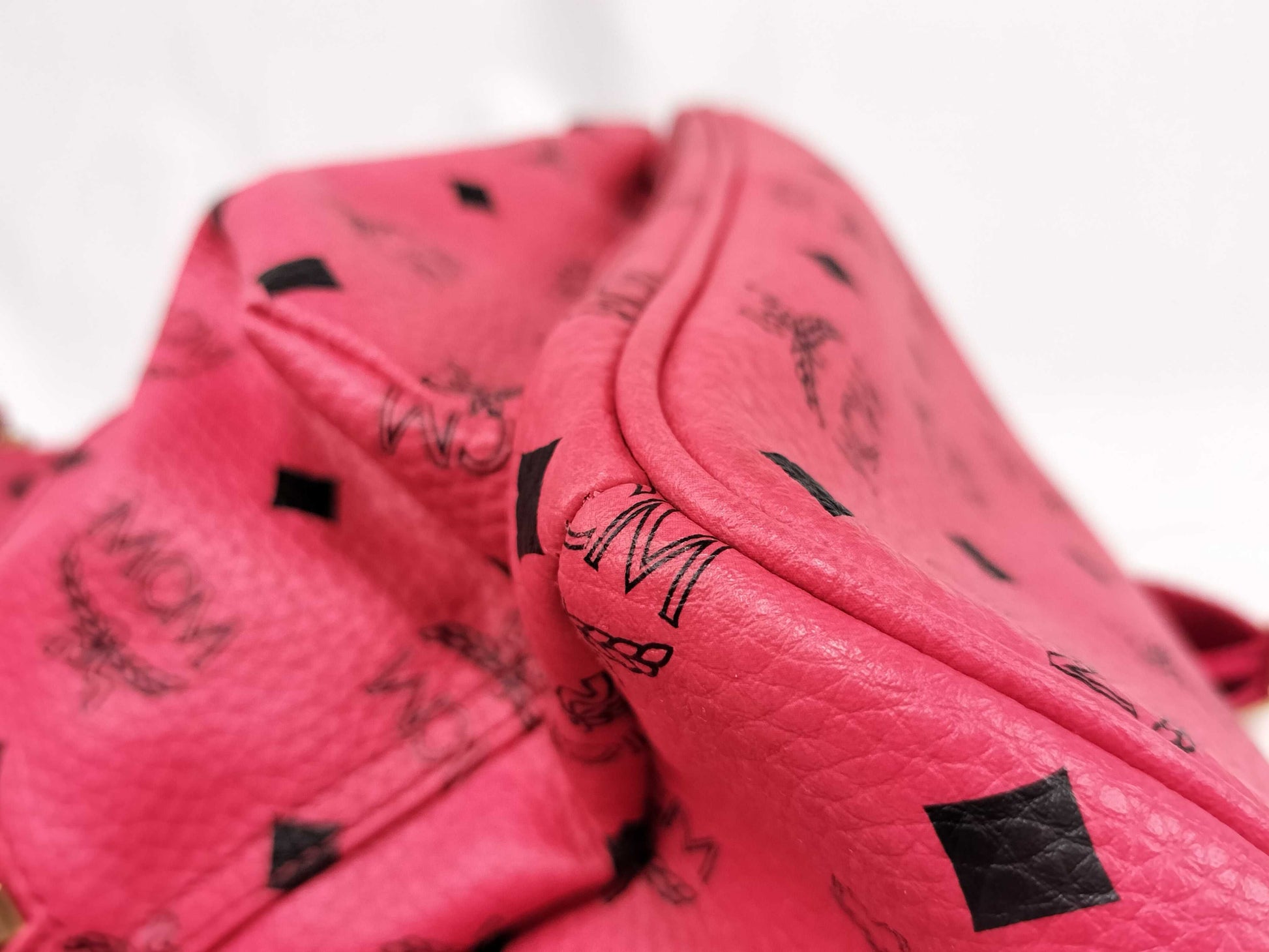 MCM Studded Pink Backpack