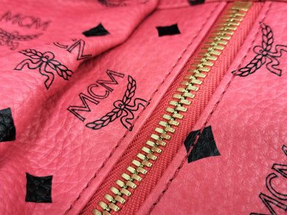 MCM Studded Pink Backpack