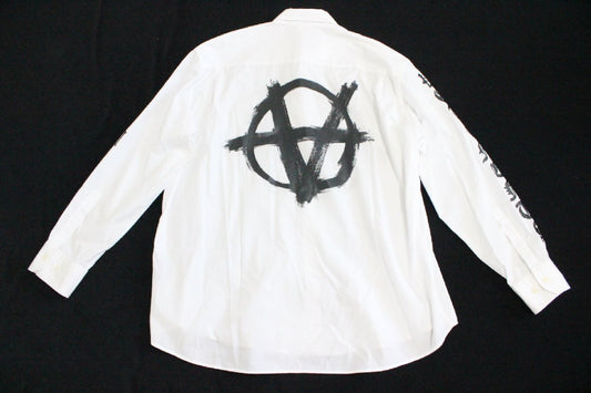 22AW Vetements Double Anarchy Shirt Men's Size Small