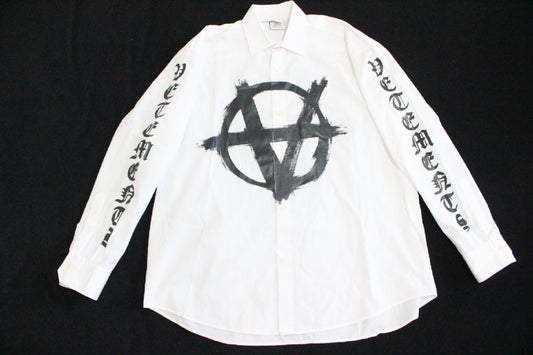 22AW Vetements Double Anarchy Shirt Men's Size Small