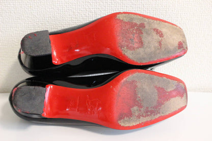 Christian Louboutin Studded Pumps, Black, Size 36