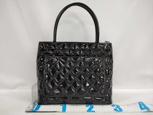CHANEL Reprint Tote Bag Enamel/Black