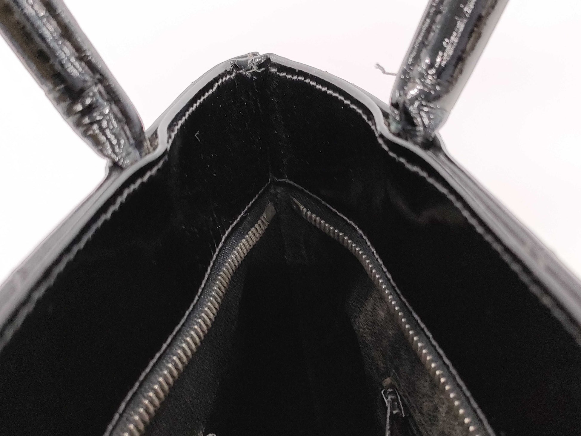 CHANEL Reprint Tote Bag Enamel/Black