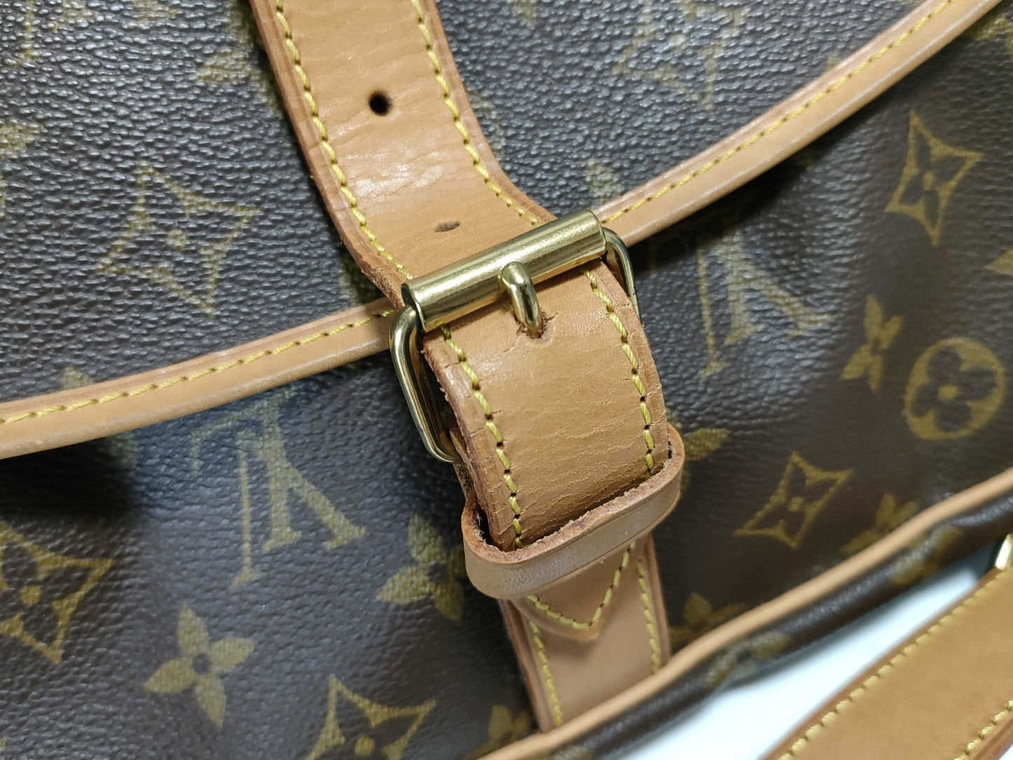 LOUIS VUITTON Monogram Saumur 35 Shoulder Bag