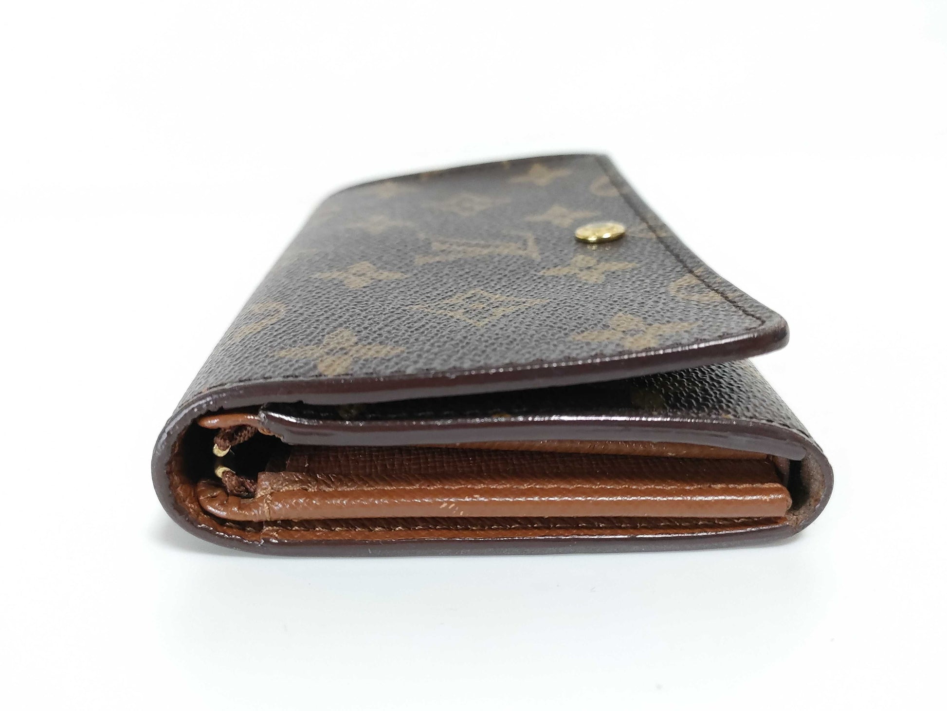 LOUIS VUITTON Monogram L-shaped zipper wallet
