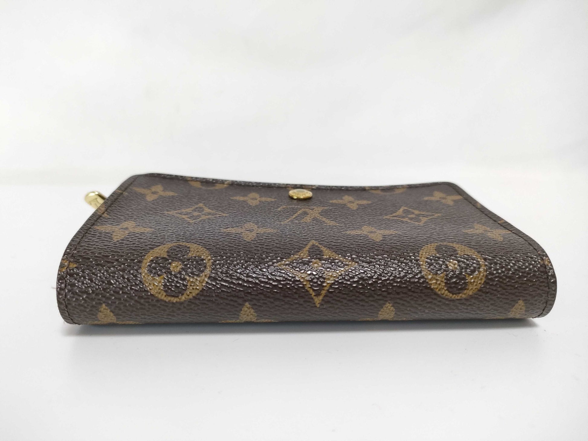 LOUIS VUITTON Monogram L-shaped zipper wallet