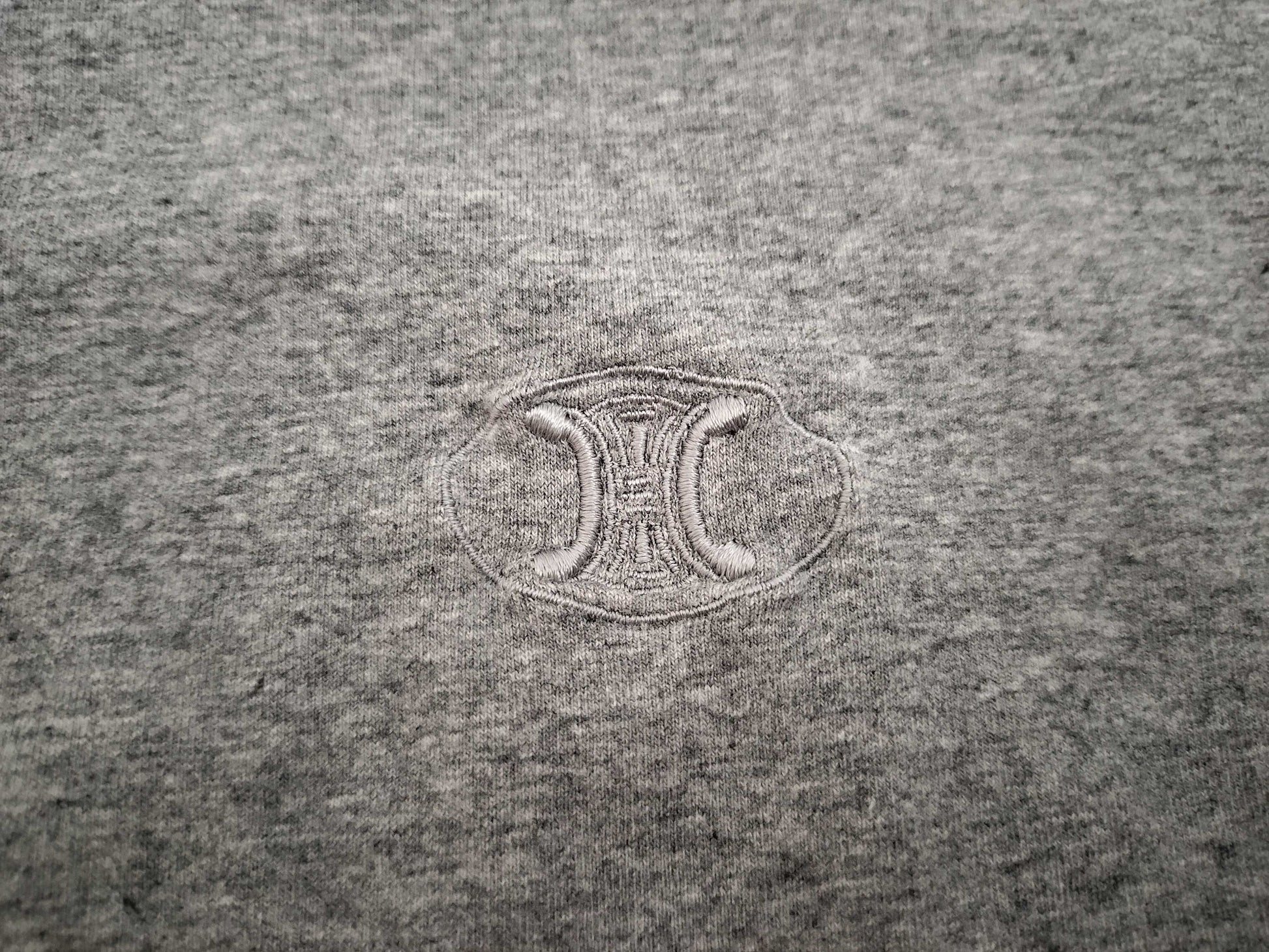 CELINE Short Sleeve T-Shirt Gray T-Shirt