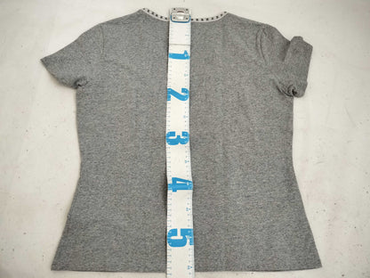 CELINE Short Sleeve T-Shirt Gray T-Shirt