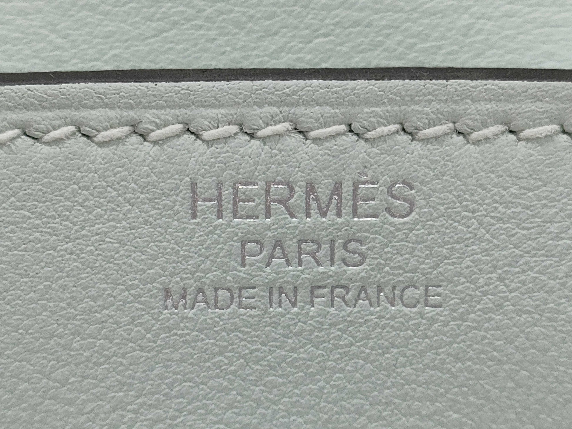 HERMES Birkin 25 Swift/Peppermint Double Stamped Handbag