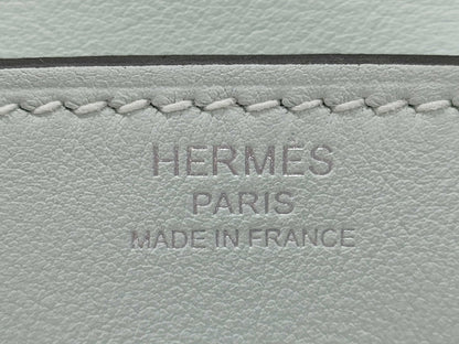 HERMES Birkin 25 Swift/Peppermint Double Stamped Handbag