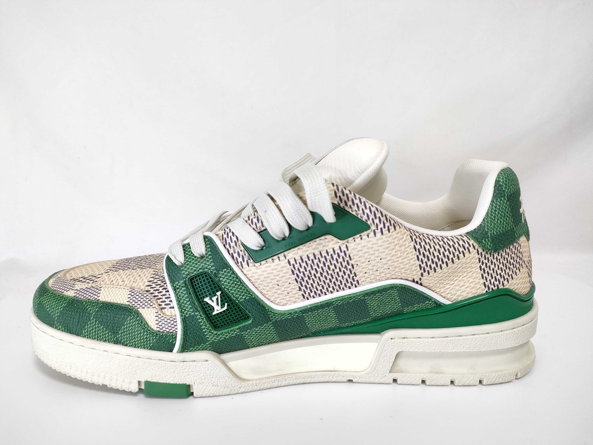 LOUIS VUITTON 1AC58C LV Trainer Line #54 Damier Size 8.5 Sneakers