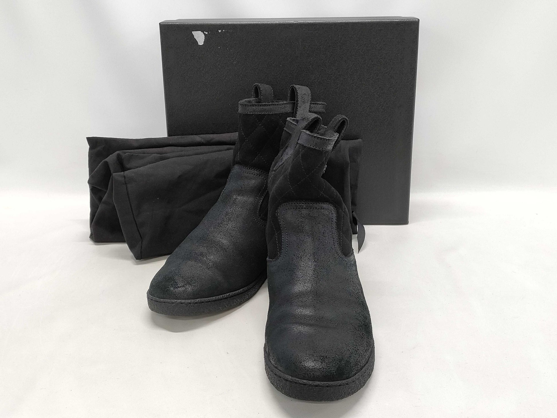 CHANEL Matelasse Mouton Boots #38 Other Shoes