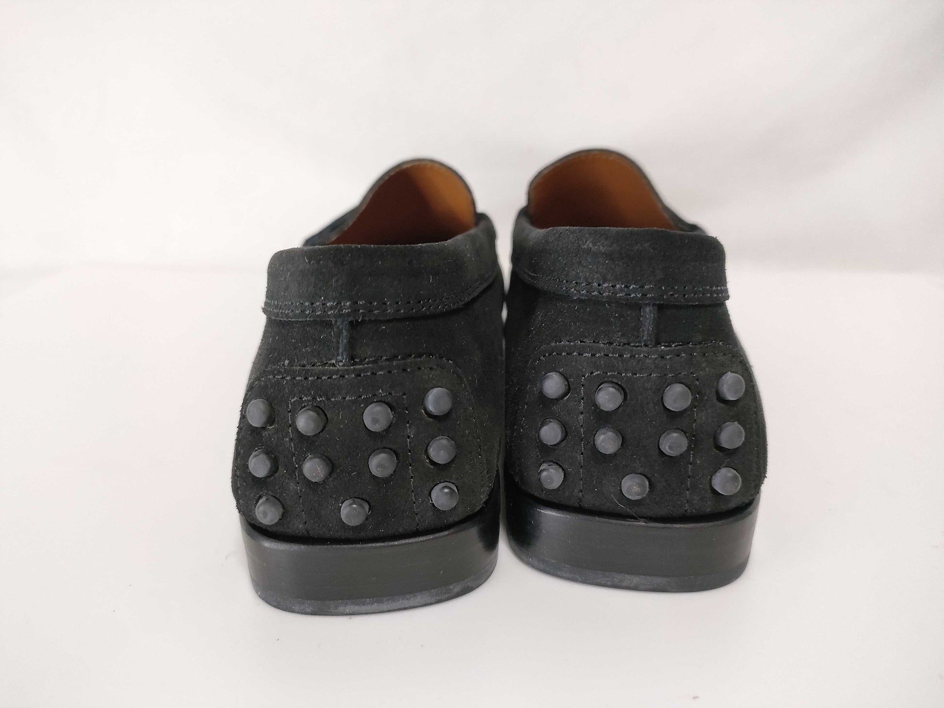TODS Suede Loafers Size 38 Black