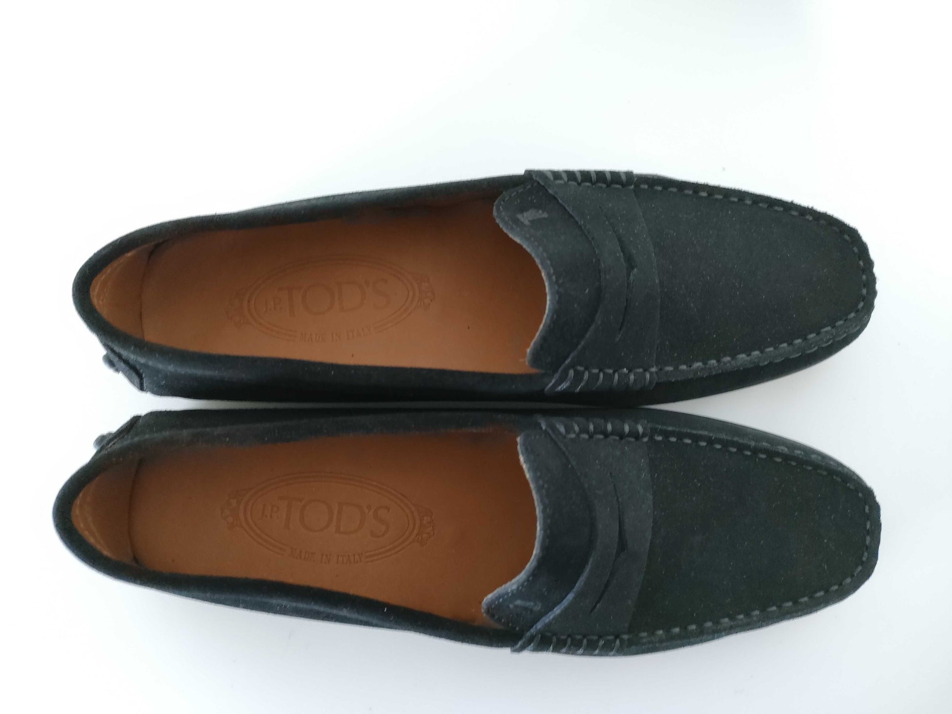 TODS Suede Loafers Size 38 Black