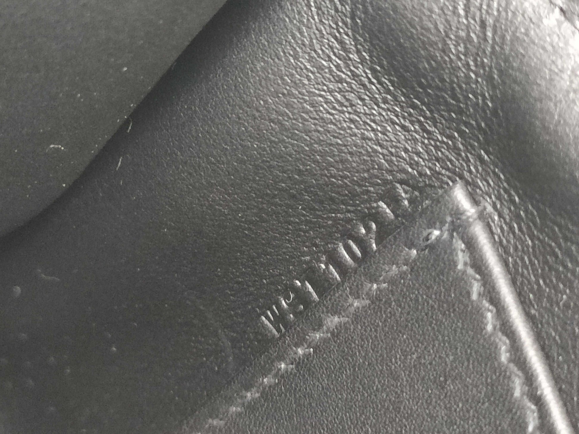 HERMES Pochette Kelly Black Swift W Stamp Gold Hardware Handbag