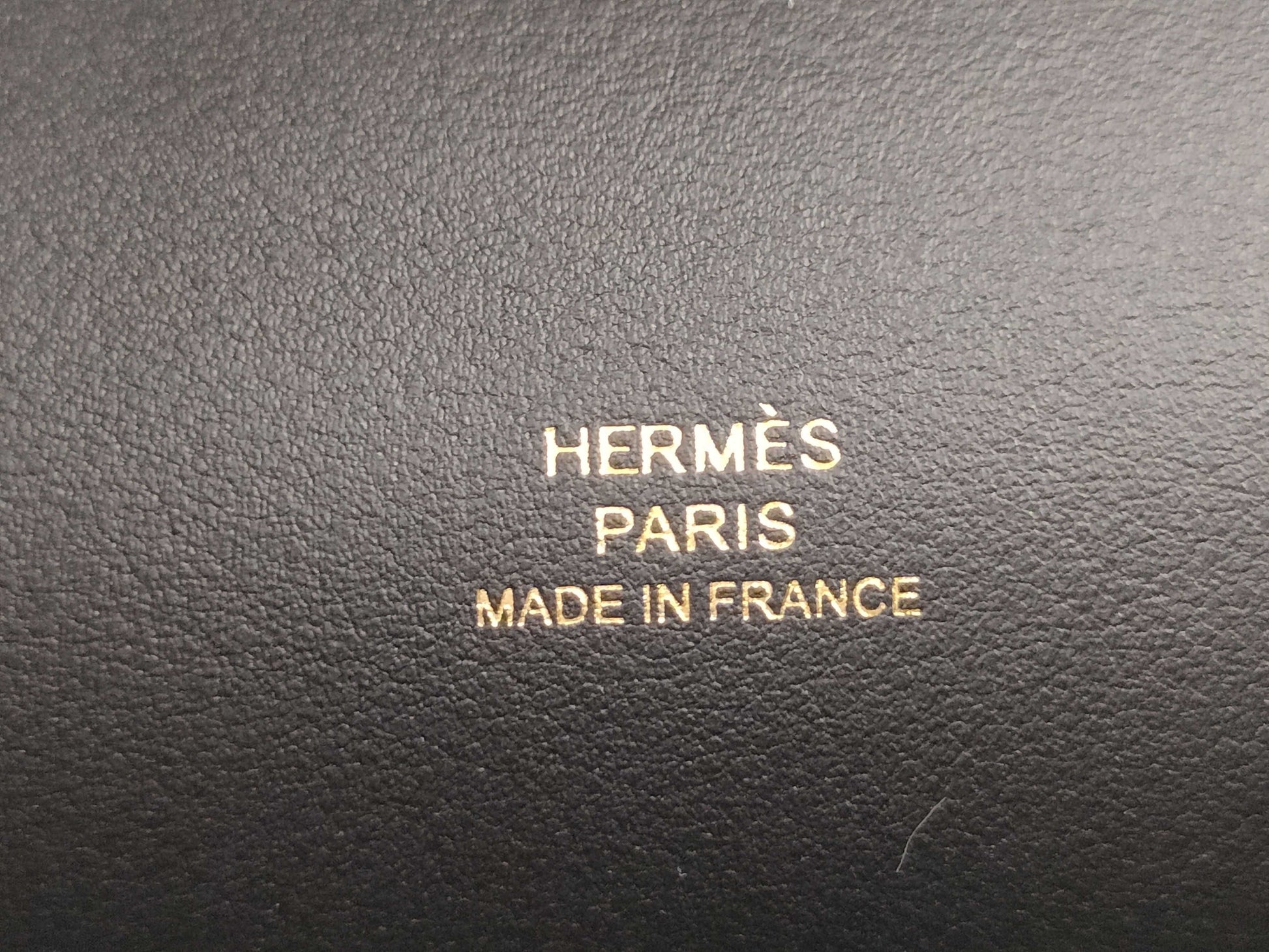 HERMES Pochette Kelly Black Swift W Stamp Gold Hardware Handbag